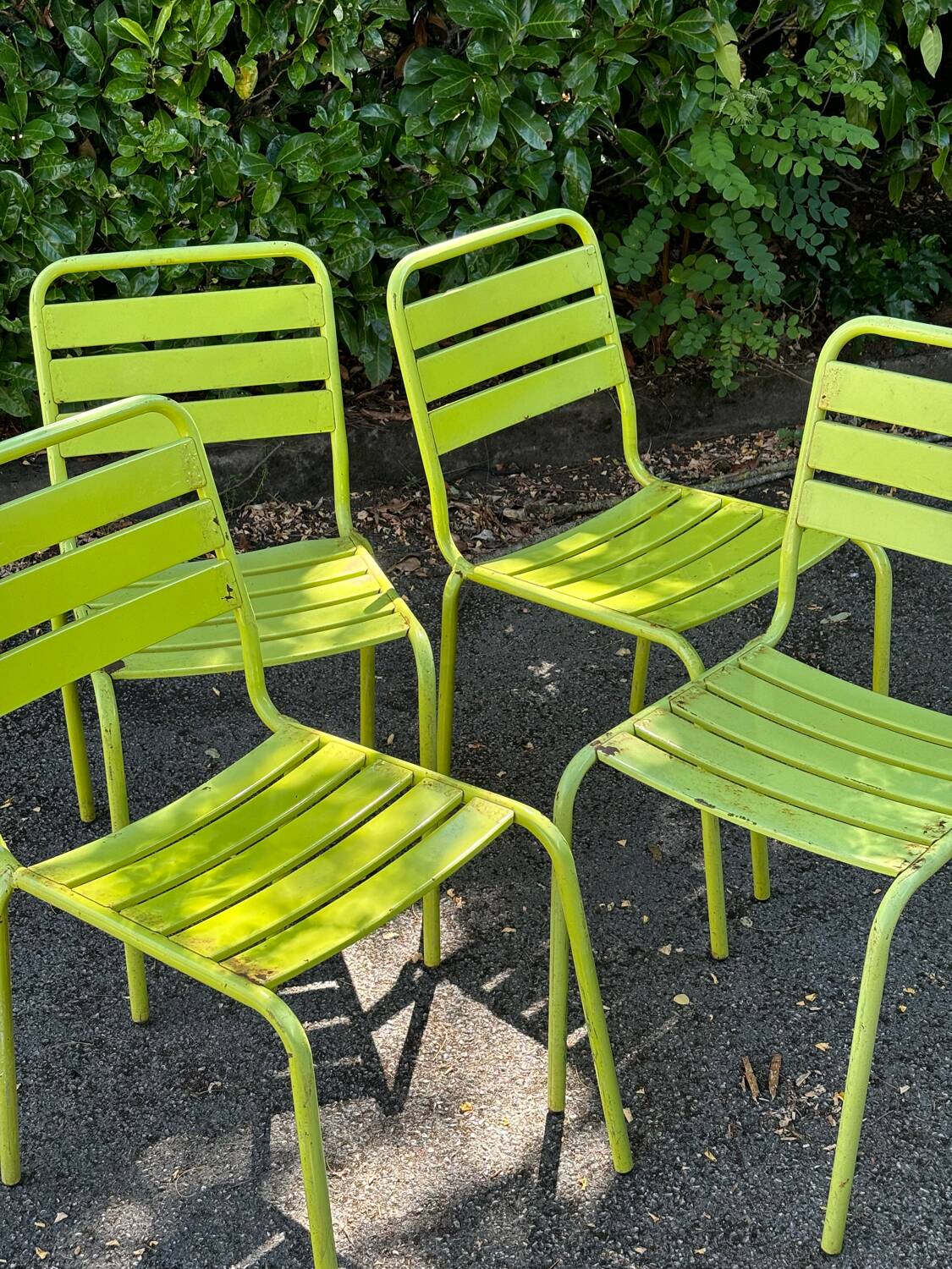 Metal chairs