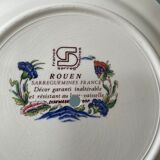 Assiette décorative Rouen Sarreguemines France