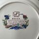 Decorative plate Rouen Sarreguemines France