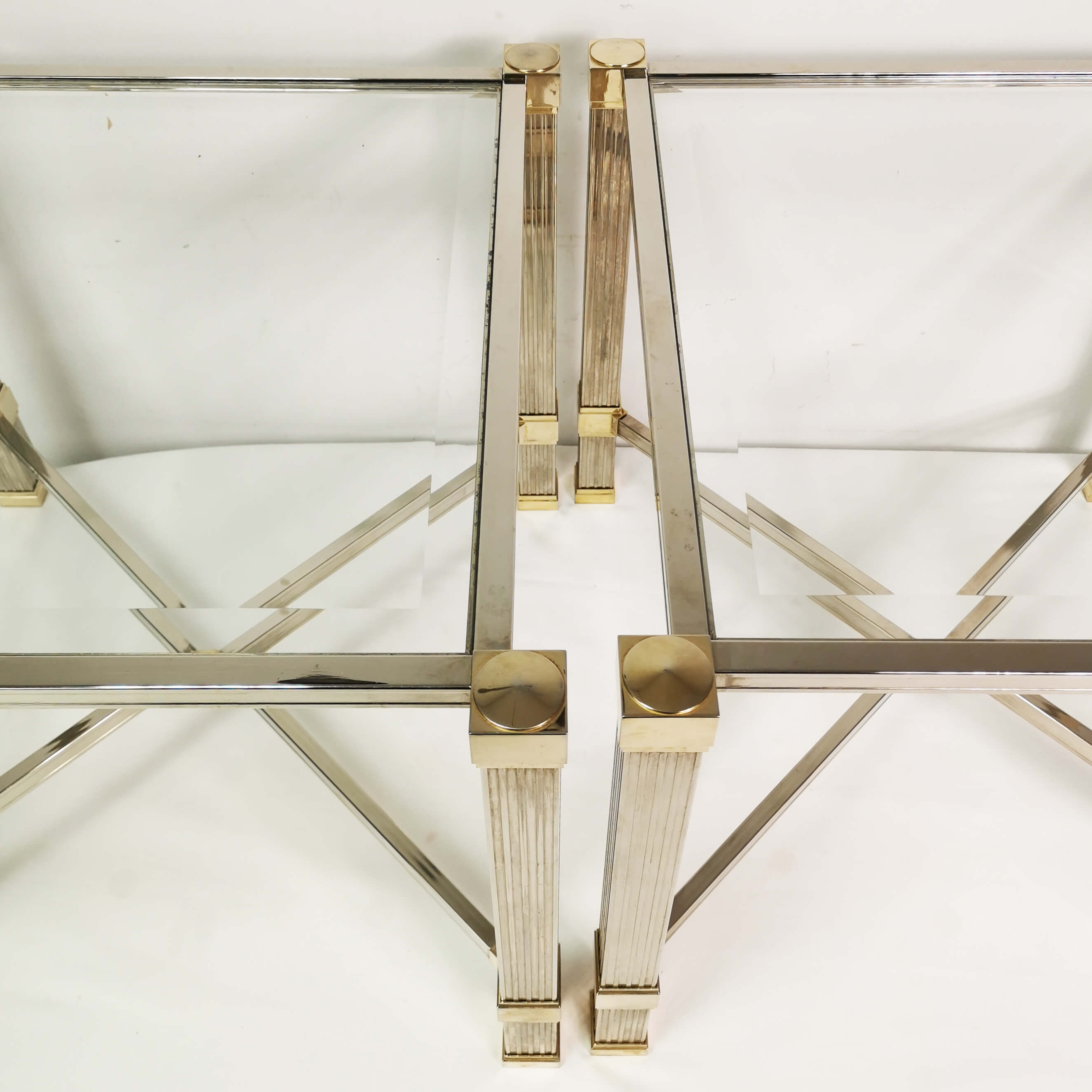 Hollywood Regency coffee tables, Pierre Vandel Paris, France, 1980s