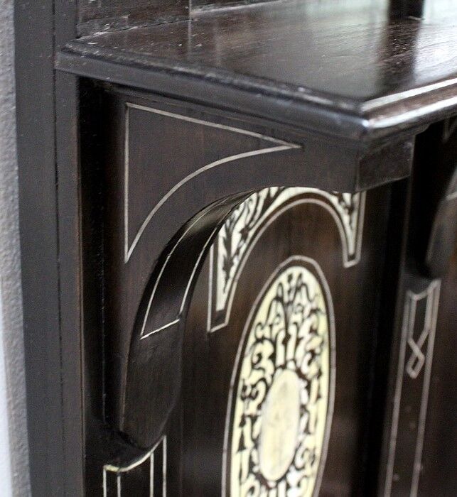 Ceremonial showcase in blackened pearwood, Napoleon III period - 1850