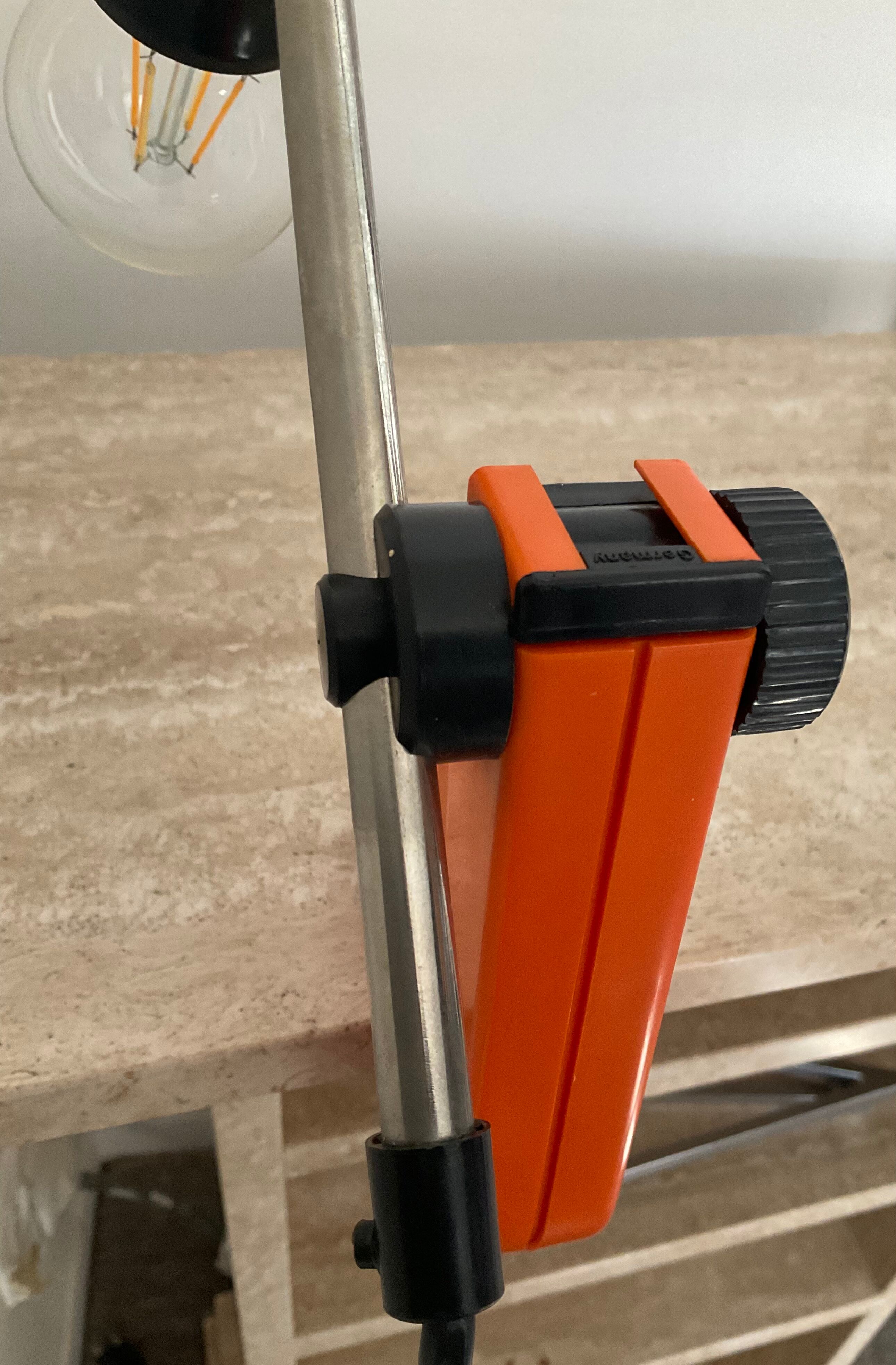 Clamp lamp "Review" by Klemmleuchte Germany 70s