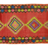 Anatolian handmade kilim rug 440 cm x 153 cm