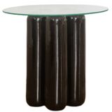 Ceramic pedestal table - BLACK