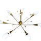Brass scandinavian chandelier from the 60s