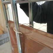 Vintage chrome Textable style folding trolley