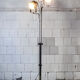 Floor lamp three lights by Luci Milano Anni '70