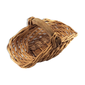 Panier en osier et bois