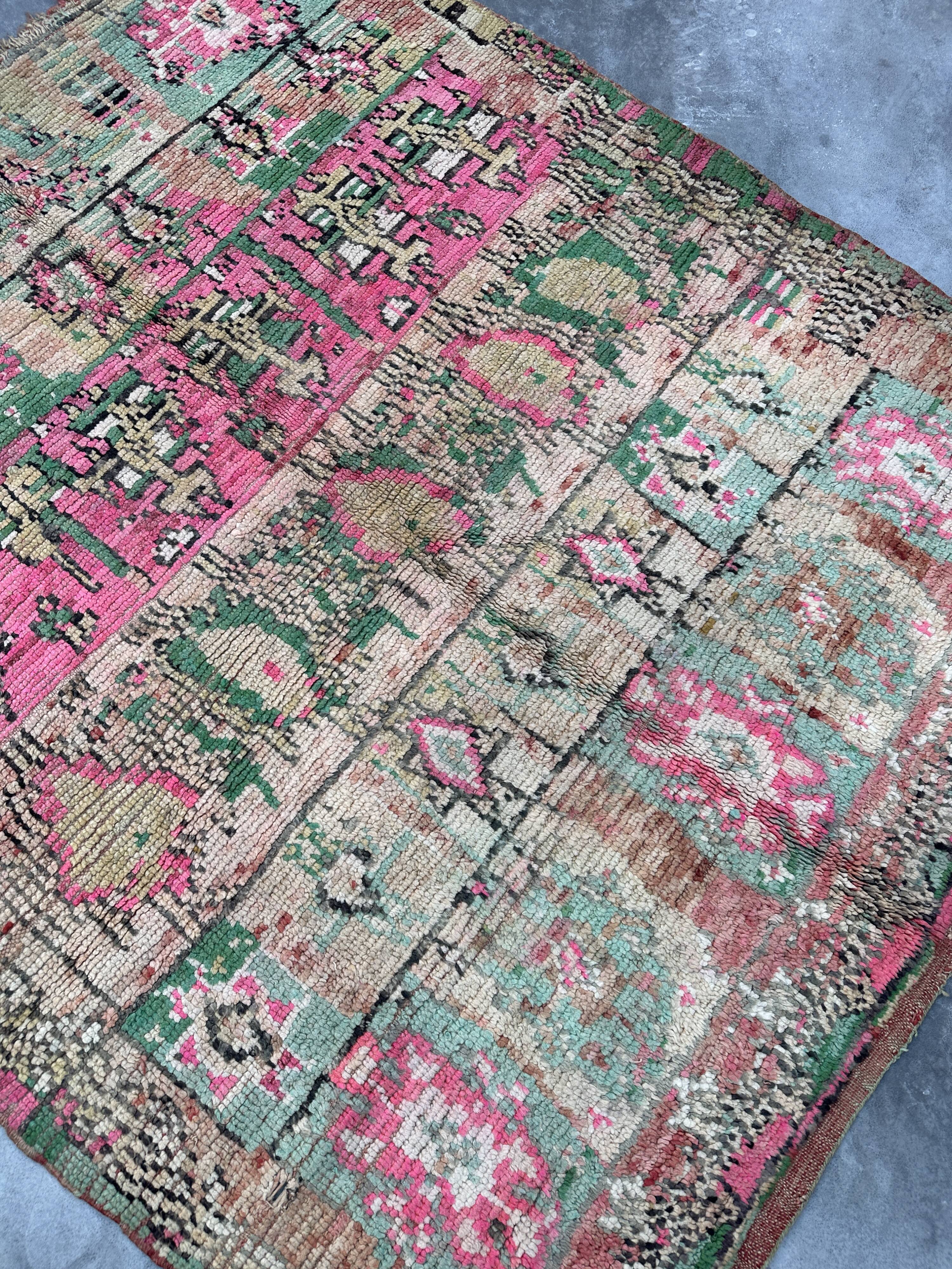 Neutral Boujad Moroccan rug - 202 x 173 cm