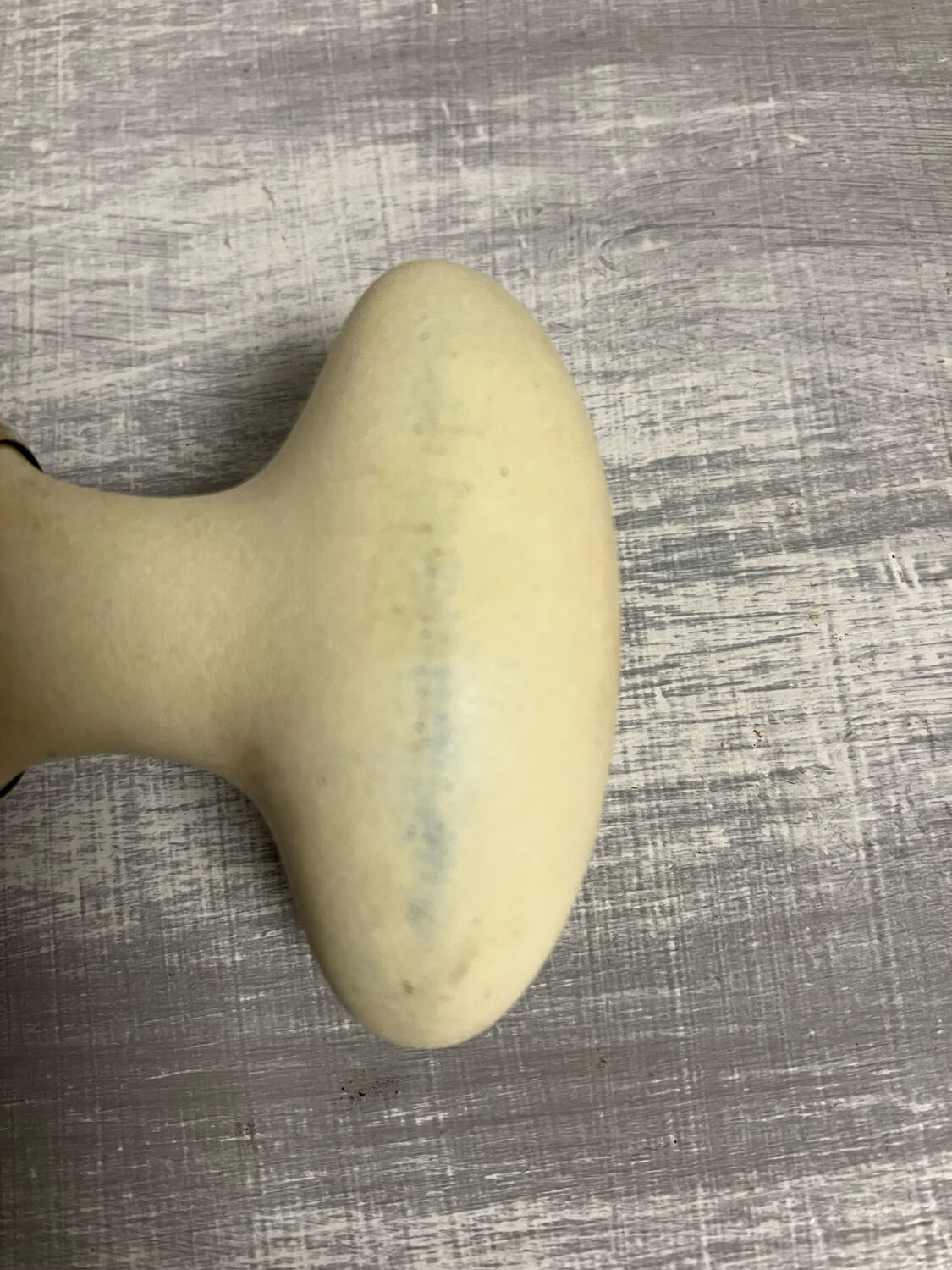 Old beige door handle