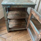 Indian display case in patinated wood
