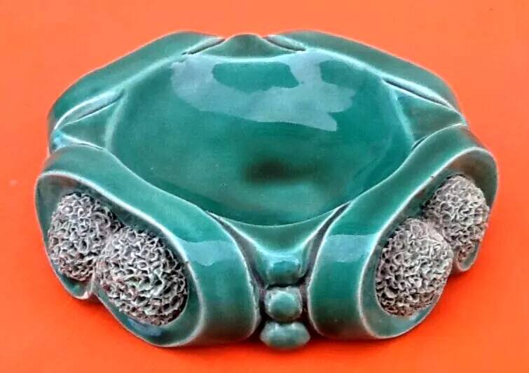 Art Deco 1940s Ashtray / Catchall Glazed Ceramic Bosch