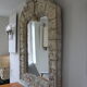 An antique decorative mirror. France 1950s.