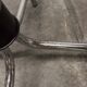 Parrot coat rack 16 hooks industrial in chromed metal and base + black balls 1960