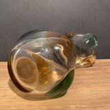 Harlequin vase in crystal murano venice.