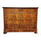 Commode Louis Philippe en ronce de noyer XIXème