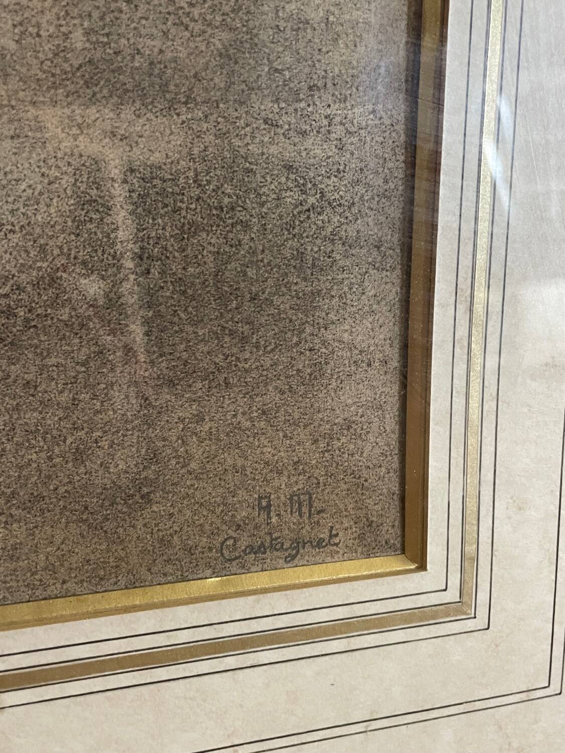 Pencil drawing of a bust