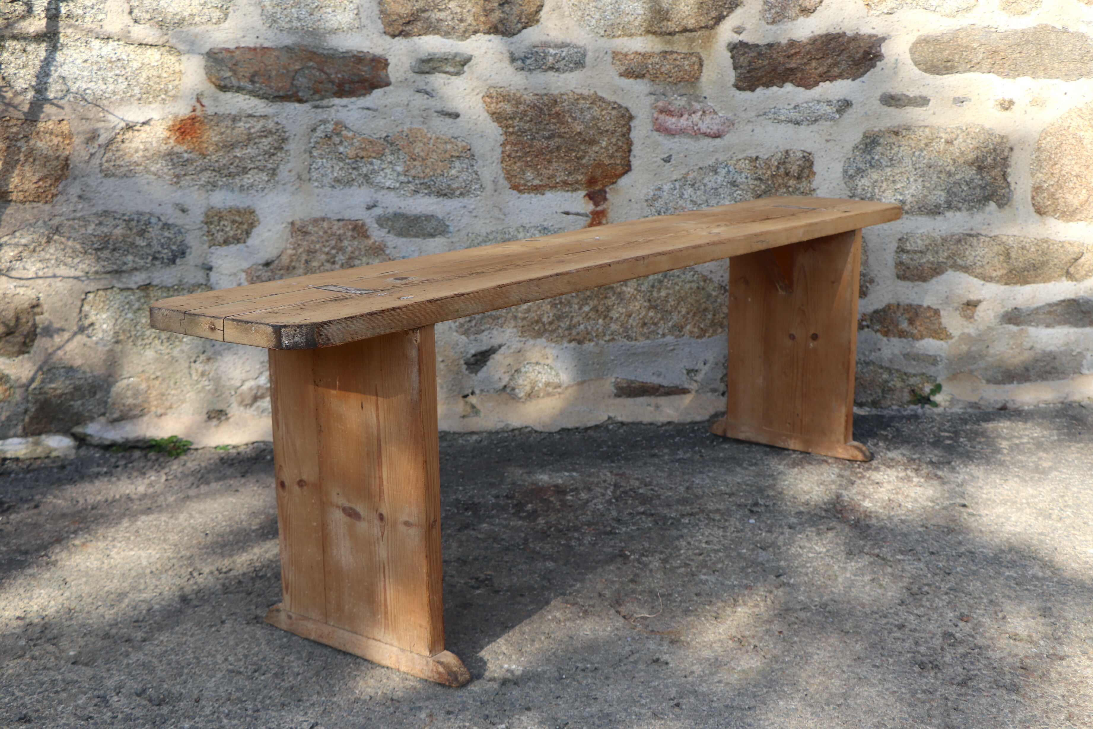 Old wooden bench patina