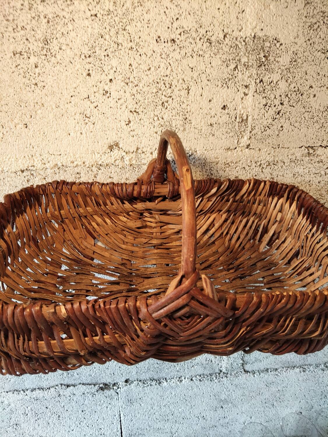Old wicker basket – Handmade – Country house spirit