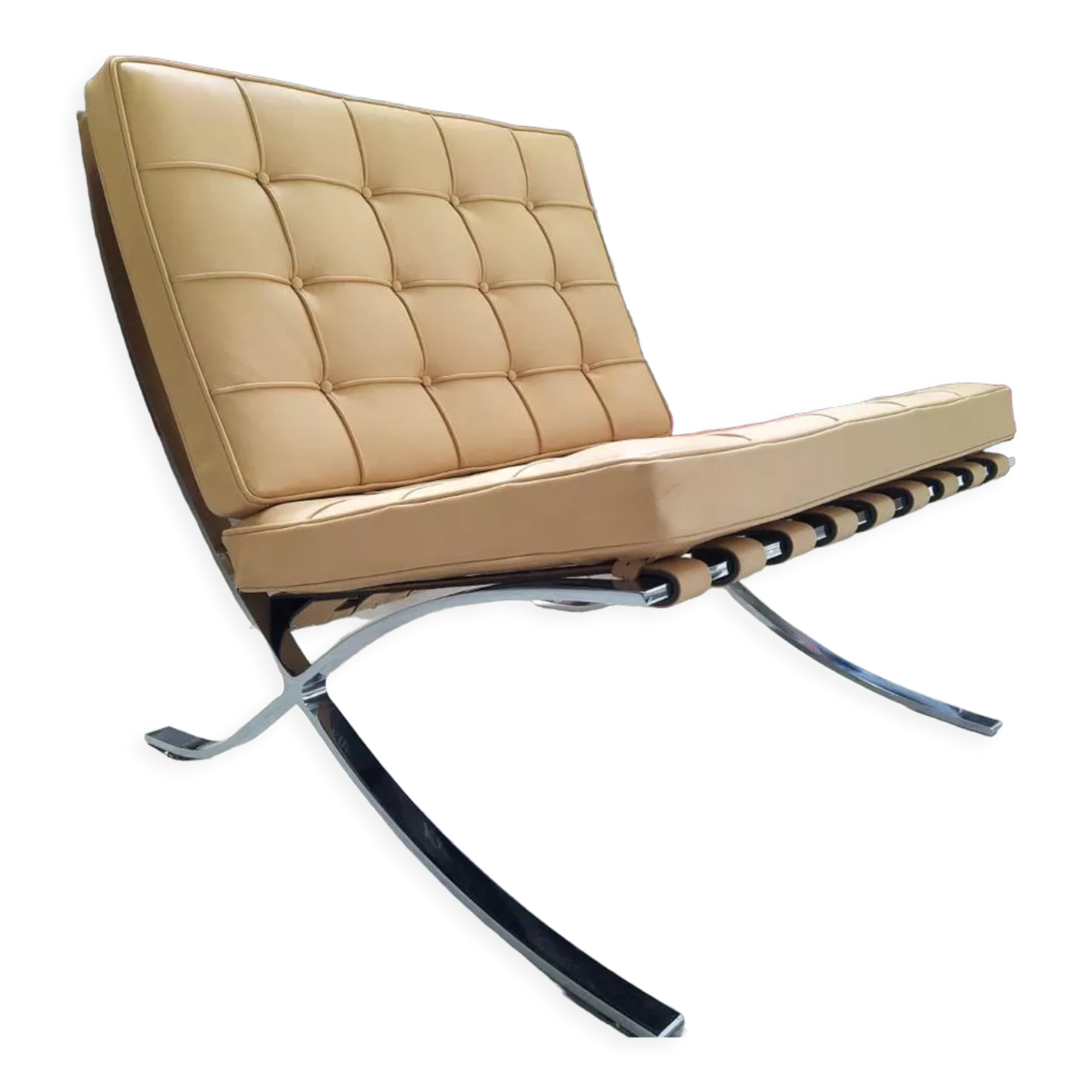 Knoll, pair of Barcelona easy chairs