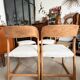 Set of 4 Baumann sleigh chairs