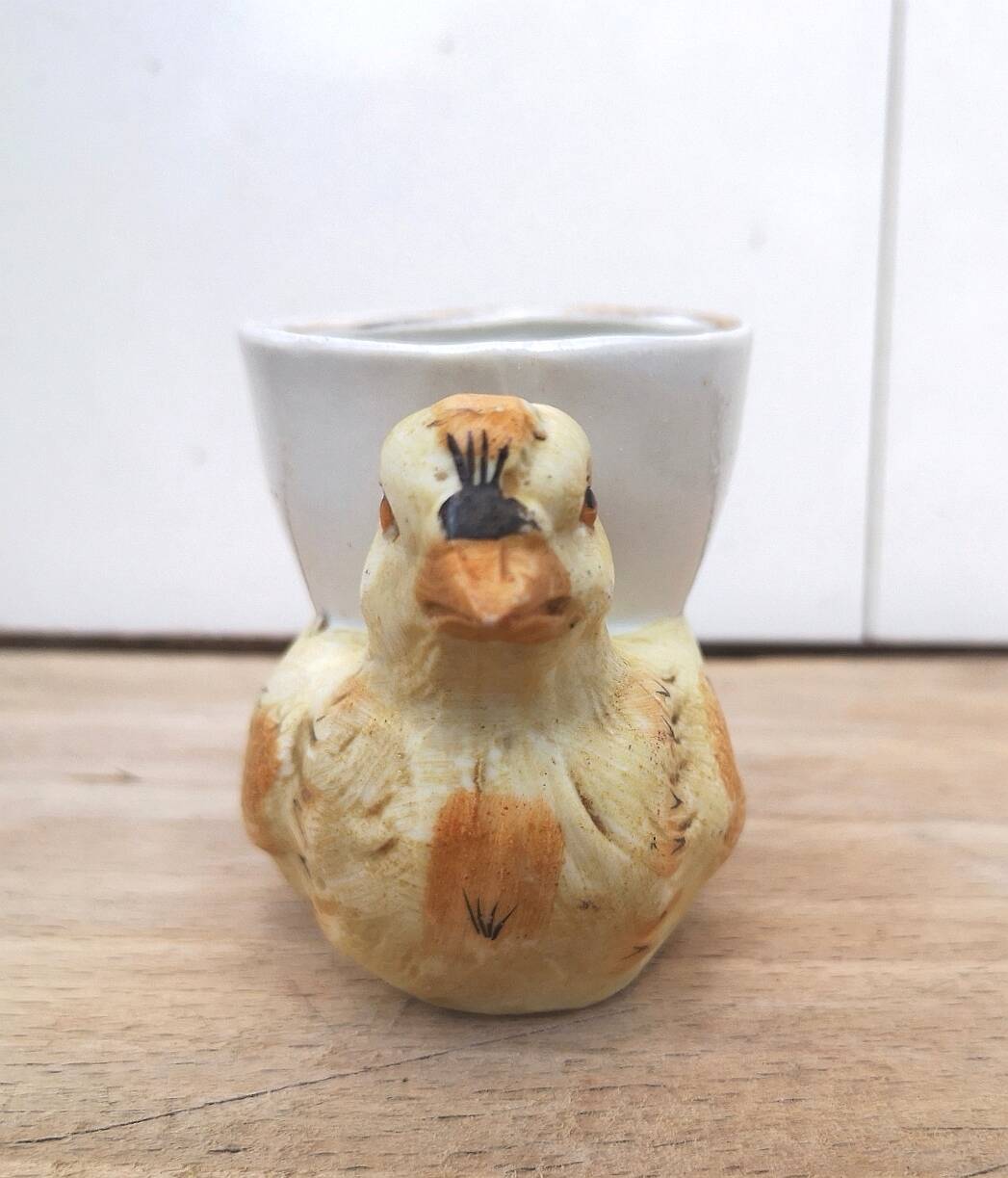 Rare collectible zoomorphic egg cup