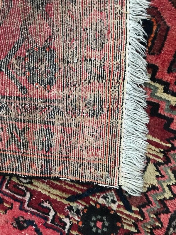 Carpet Persian hamadan's vintage hand 103 x 190 cm
