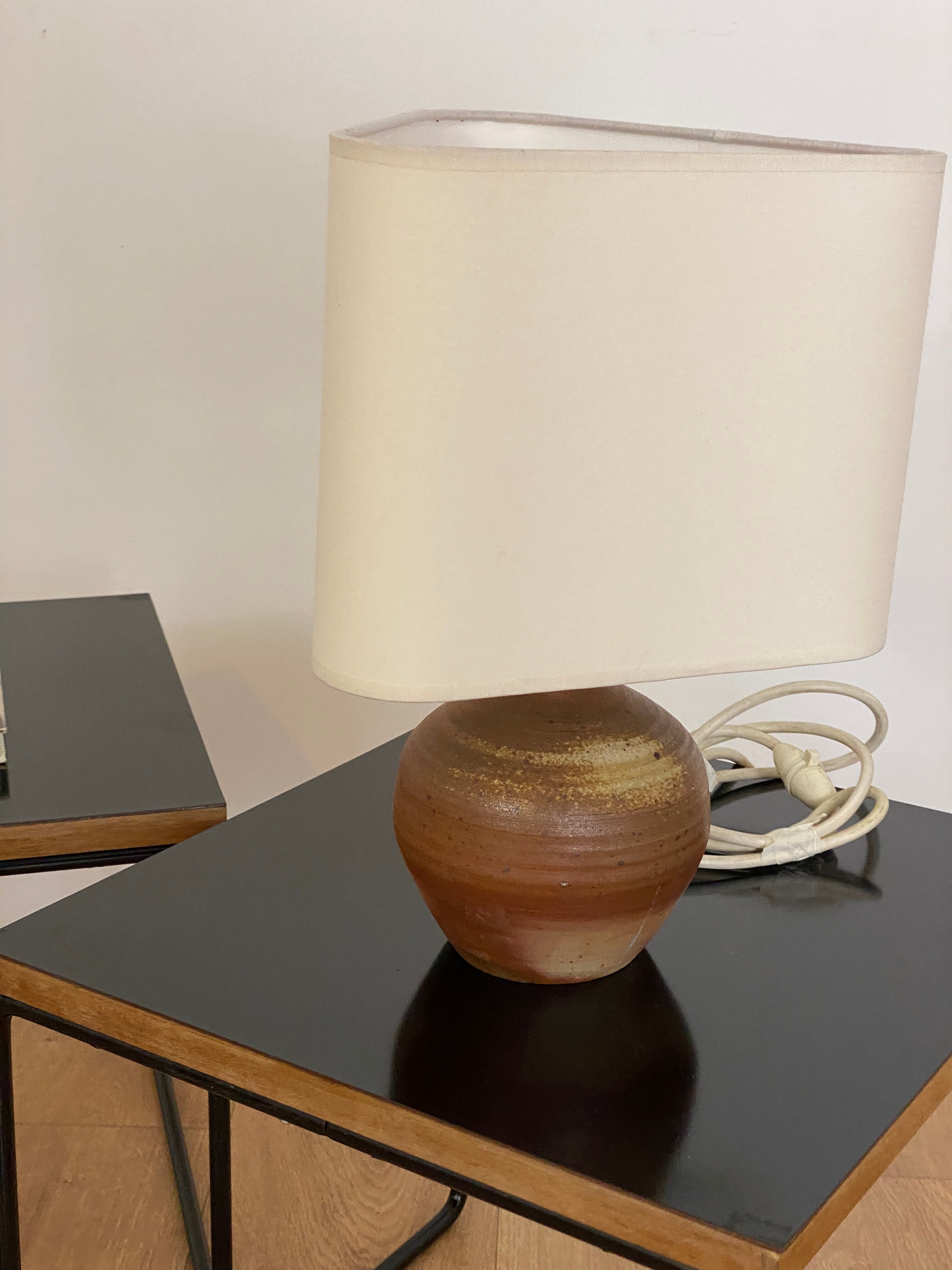 Vintage stoneware lamp