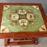 19th-century painted wooden changing table