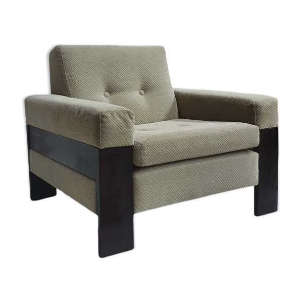 Fauteuil brutaliste vintage fabriqué dans les années 1970
