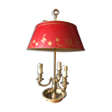 Lampe bouillotte XIXème bronze dore 3 bras de lumiere