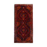 Antique Rustic Azerbaijan Rug, Handwoven Caucasian Rug- 142x312cm