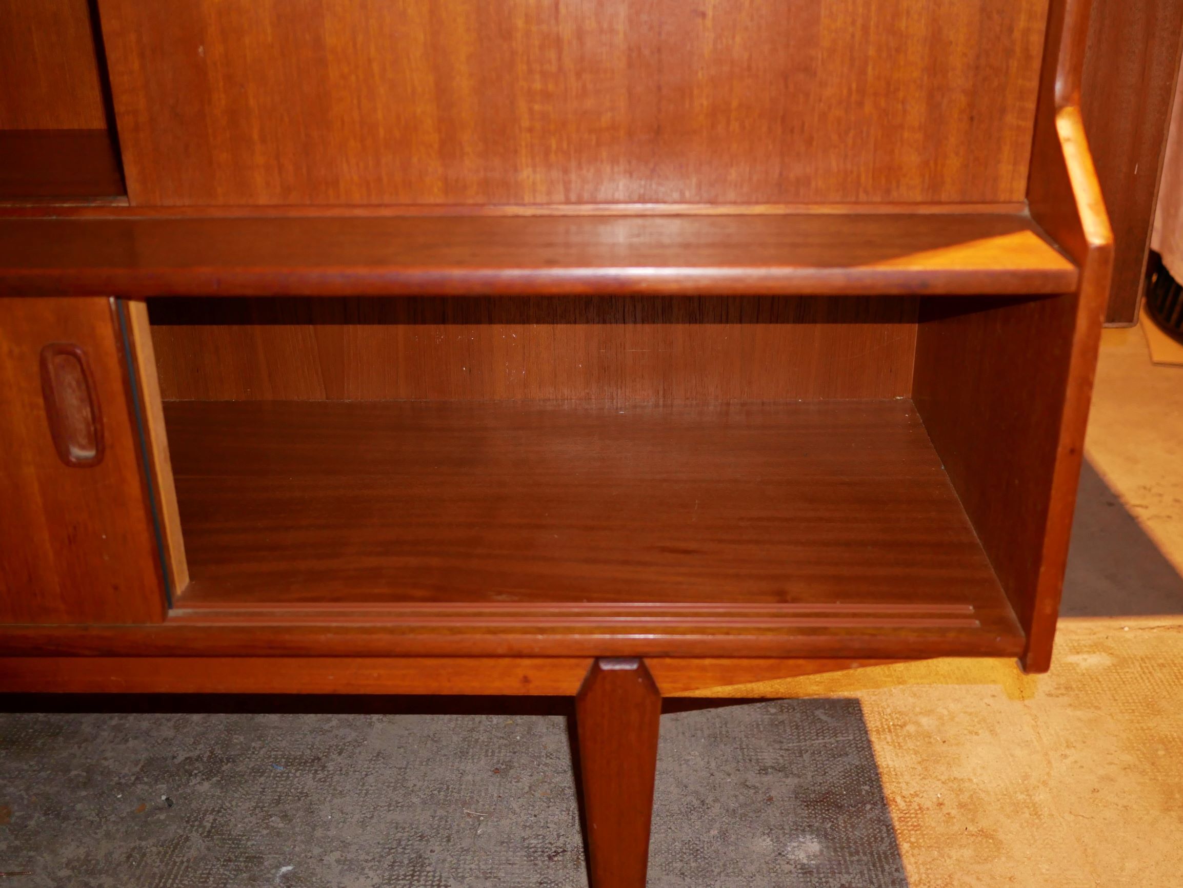 Scandinavian buffet teak model "Tilburg" by O.M.F Omer Meubel Fabriek to Samcom Lefèvre editions