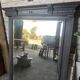 Wooden mirror with juice patina