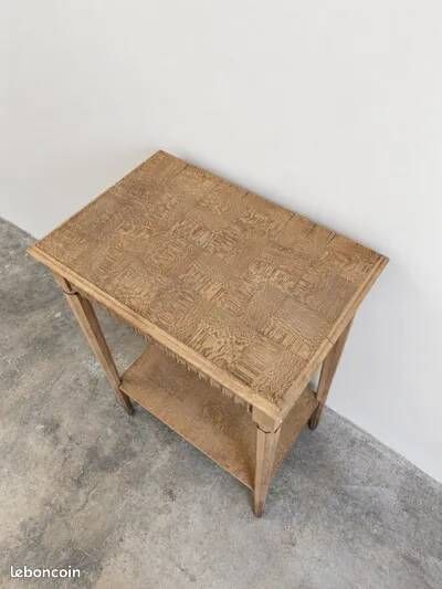 Occasional table / antique wooden dressing table with opening top