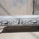 Large baroque style interior planter in gray patinated wood