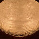 Vintage 1980s Round Molded Glass Ice Cube Wall Sconce
