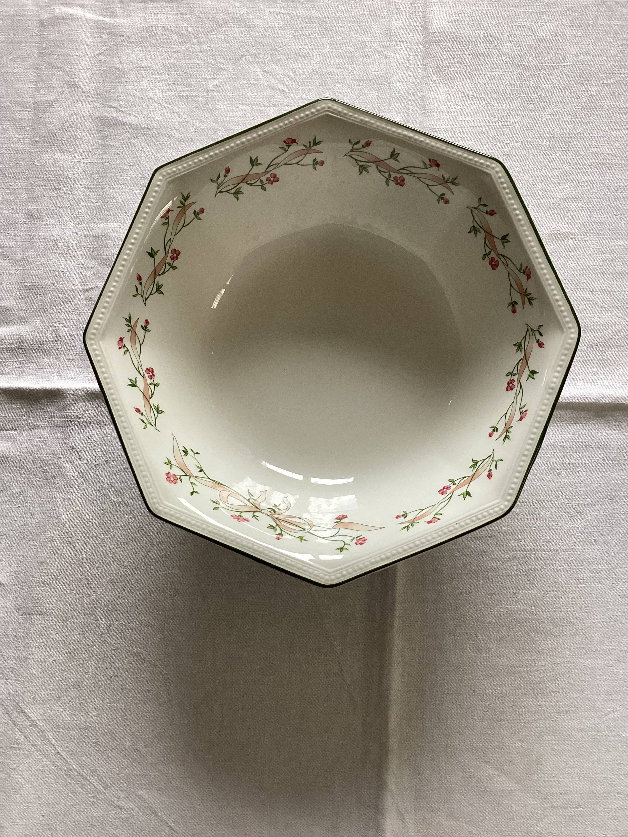 Johnson Brothers octagonal bowl dimensions: height - 7.5 cm -