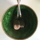 Foucard Jourdan Vallauris green glazed earth bowl 50