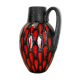 Pottery fat lava "strawberry" 414-38 floor vase made by scheurich, 1970s