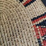 Woven ethnic basket, 60s