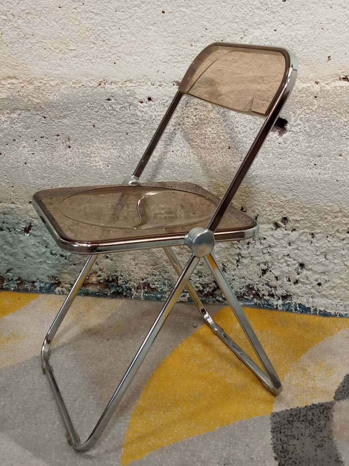 Pair of Plia chairs by Giancarlo Piretti for Castelli