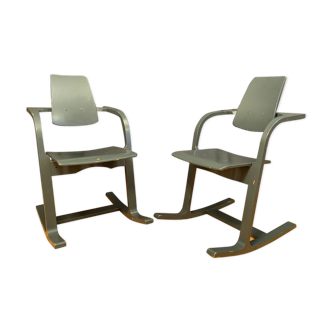 Pair of Pendulum chairs by Peter Opsvik, Stokke, Norway, 1980s