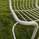 70s tubular garden bench