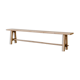 Solid wood bench