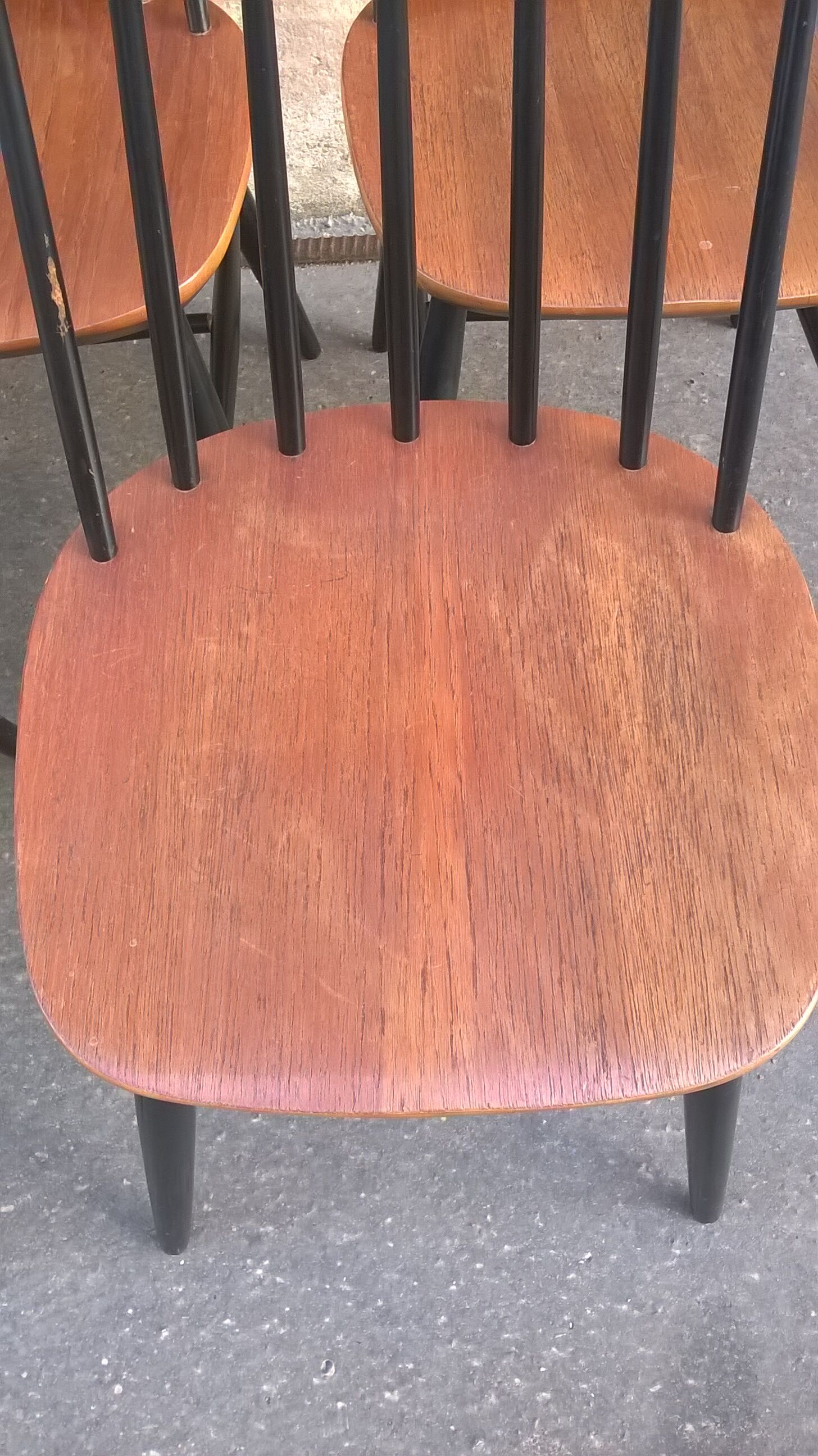 Set de 5  chaises scandinave Fanett d'Ilamri Tapiovaara
