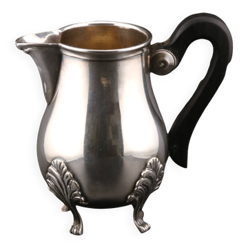 Vintage Silver-Plated Metal Milk Jug, Stamped J. NOE