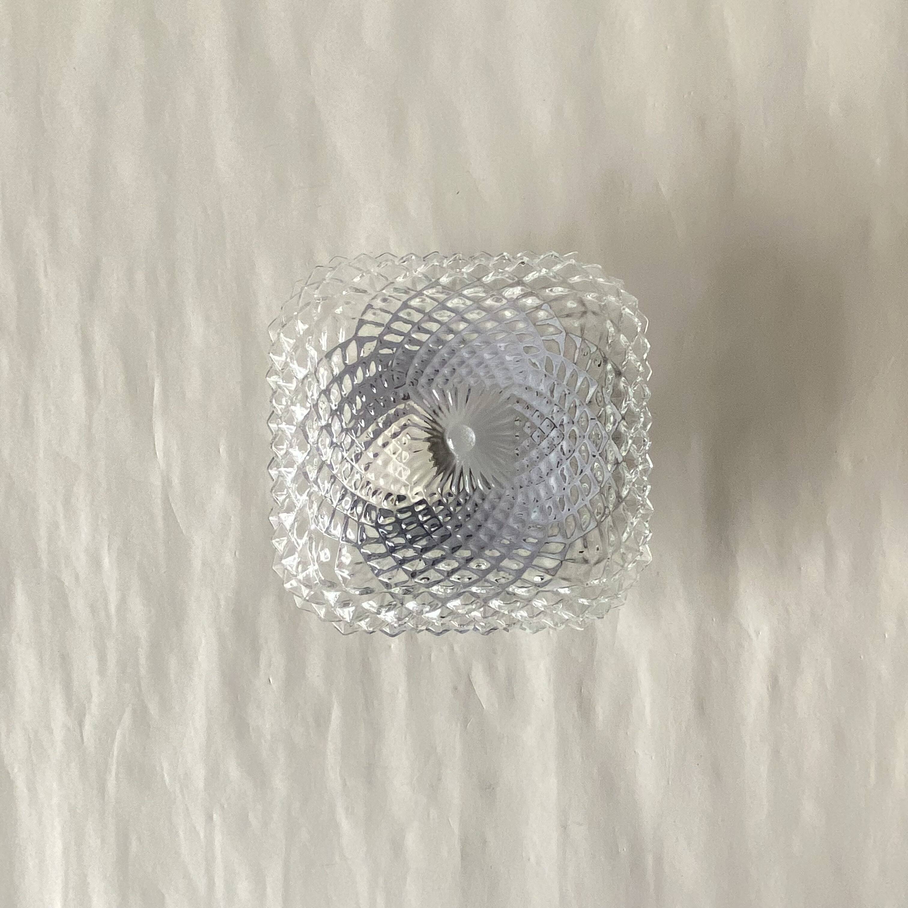 Small wall light ceiling light square glass minimalist porthole