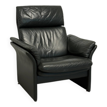 Vintage reclining lounge chair ERPO in pine green leather