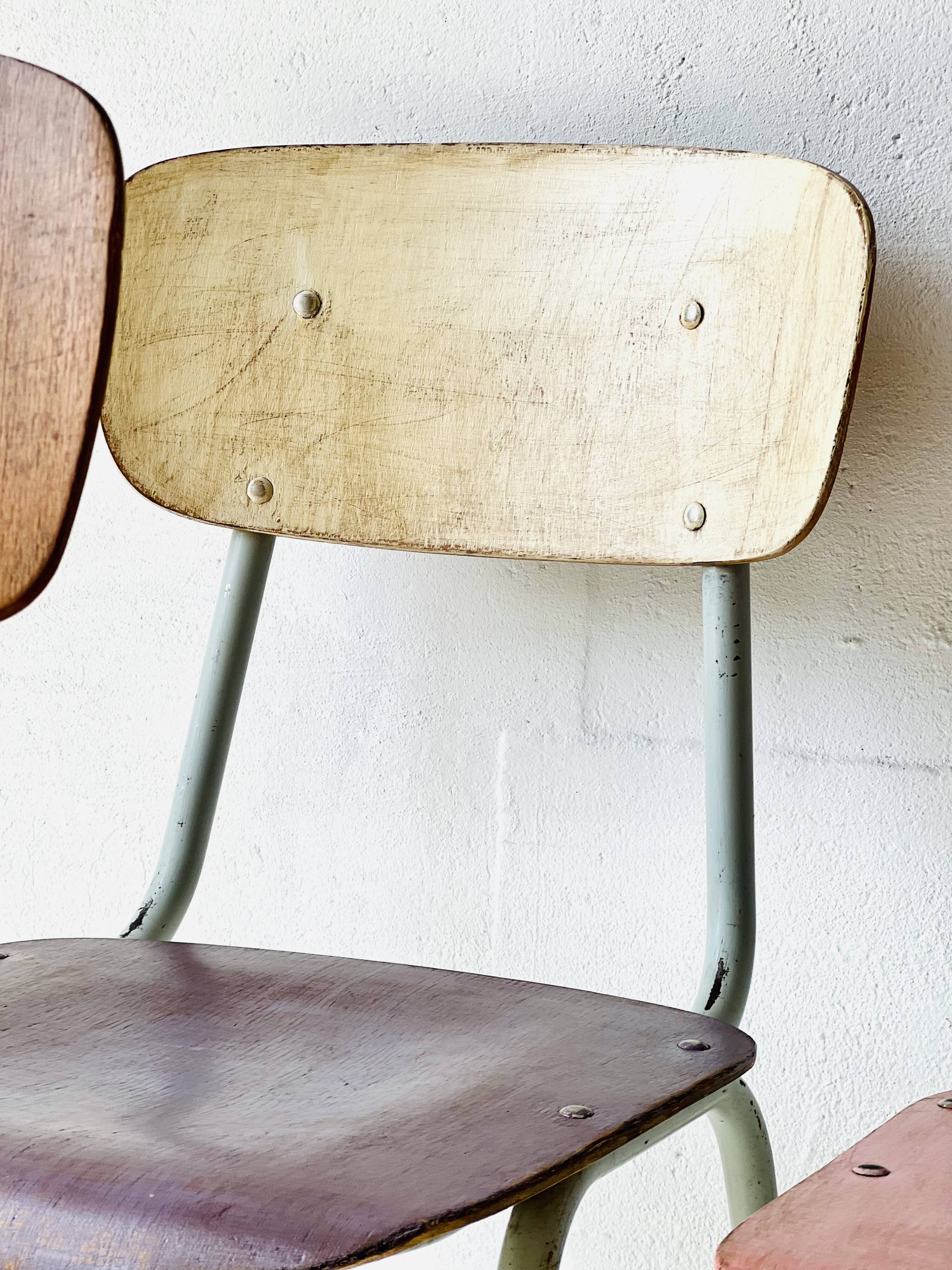 Chaises d'école Bistro, lot de 4